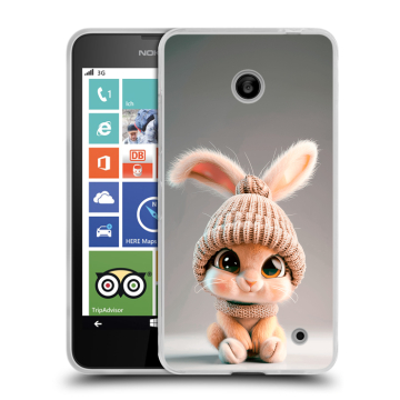 Пластиковый чехол на Nokia Lumia 630/635 с принтом Кролик