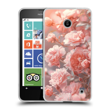 Пластиковый чехол на Nokia Lumia 630/635 с принтом Розовые розы Пластиковый чехол на Nokia Lumia 630/635 с принтом Розовые розы