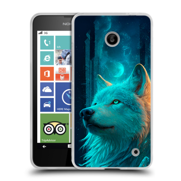 Пластиковый чехол на Nokia Lumia 630/635 с принтом бабочки саккура