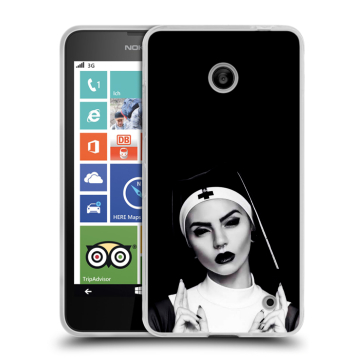 Пластиковый чехол на Nokia Lumia 630/635 с принтом монашка