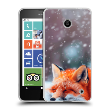 Пластиковый чехол на Nokia Lumia 630/635 с принтом лиса