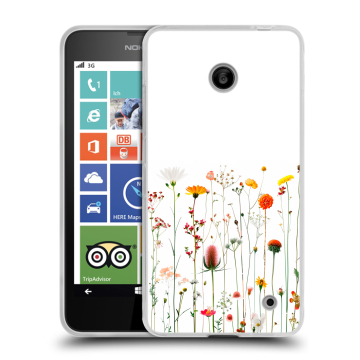 Пластиковый чехол на Nokia Lumia 630/635 с принтом цветы Пластиковый чехол на Nokia Lumia 630/635 с принтом цветы