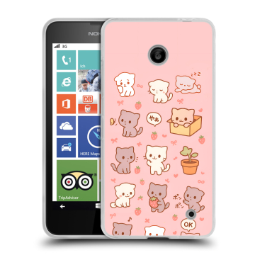 Пластиковый чехол на Nokia Lumia 630/635 с принтом Hello Kitty Хелоу Кити