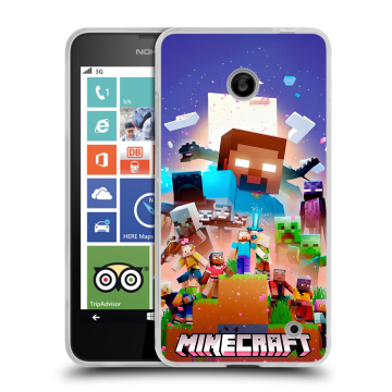 Пластиковый чехол на Nokia Lumia 630/635 с принтом Майнкрафт Minecraft