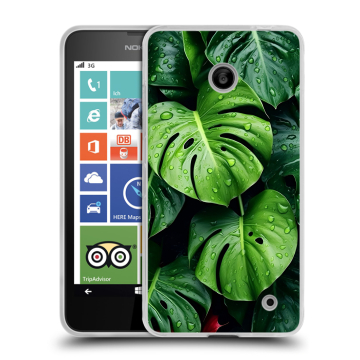 Пластиковый чехол на Nokia Lumia 630/635 с принтом Листья