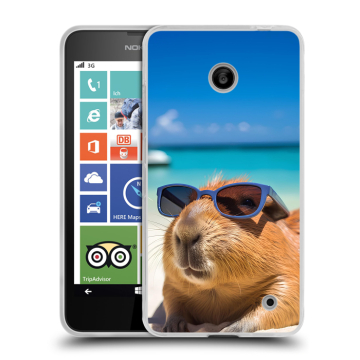 Пластиковый чехол на Nokia Lumia 630/635 с принтом Капибара