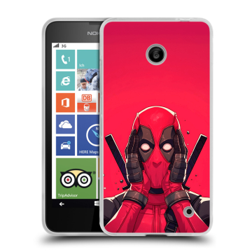 Пластиковый чехол на Nokia Lumia 630/635 с принтом Дедпул Deadpool