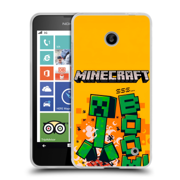 Пластиковый чехол на Nokia Lumia 630/635 с принтом Майнкрафт Minecraft Пластиковый чехол на Nokia Lumia 630/635 с принтом Майнкрафт Minecraft