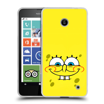Пластиковый чехол на Nokia Lumia 630/635 с принтом спанчбоб спанч боб