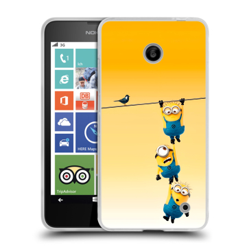 Пластиковый чехол на Nokia Lumia 630/635 с принтом Миньоны Пластиковый чехол на Nokia Lumia 630/635 с принтом Миньоны