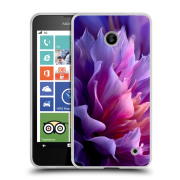 Пластиковый чехол на Nokia Lumia 630/635 с принтом женский цветы