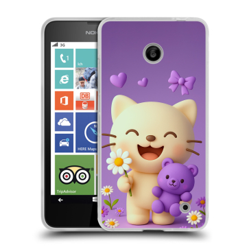 Пластиковый чехол на Nokia Lumia 630/635 с принтом для девочек