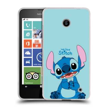 Пластиковый чехол на Nokia Lumia 630/635 с принтом Лило и Стич