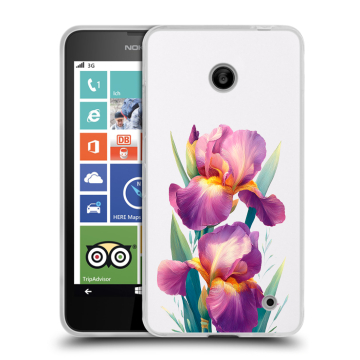 Пластиковый чехол на Nokia Lumia 630/635 с принтом Цветы орхидеи