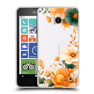 Пластиковый чехол на Nokia Lumia 630/635 с принтом Цветы принт
