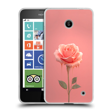 Пластиковый чехол на Nokia Lumia 630/635 с принтом Розовая роза