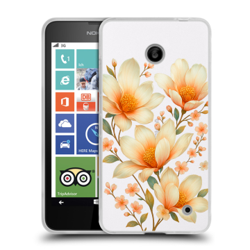 Пластиковый чехол на Nokia Lumia 630/635 с принтом Цветы