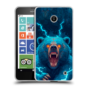 Пластиковый чехол на Nokia Lumia 630/635 с принтом Медведь