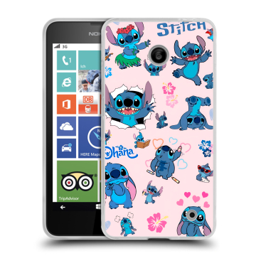 Пластиковый чехол на Nokia Lumia 630/635 с принтом Лило и Стич