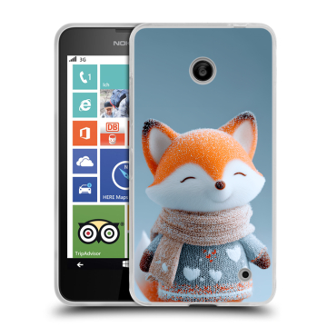 Пластиковый чехол на Nokia Lumia 630/635 с принтом Лиса