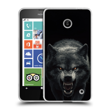 Пластиковый чехол на Nokia Lumia 630/635 с принтом Волк Пластиковый чехол на Nokia Lumia 630/635 с принтом Волк