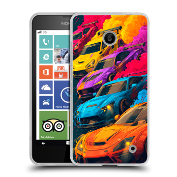 Пластиковый чехол на Nokia Lumia 630/635 с принтом Тачки
