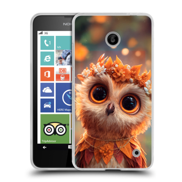 Пластиковый чехол на Nokia Lumia 630/635 с принтом Милая сова