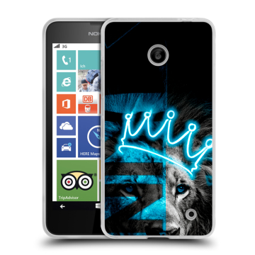 Пластиковый чехол на Nokia Lumia 630/635 с принтом Король лев
