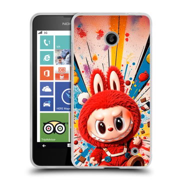 Пластиковый чехол на Nokia Lumia 630/635 с принтом Labubu Лабубу Пластиковый чехол на Nokia Lumia 630/635 с принтом Labubu Лабубу