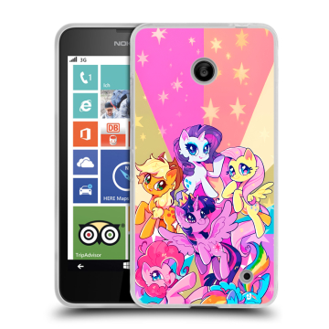 Пластиковый чехол на Nokia Lumia 630/635 с принтом My little pony Дружба чудо Пластиковый чехол на Nokia Lumia 630/635 с принтом My little pony Дружба чудо