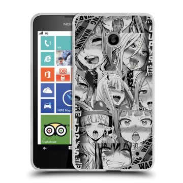 Пластиковый чехол на Nokia Lumia 630/635 с принтом Ahegao Ахегао Аниме