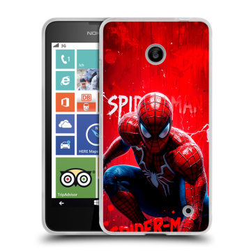 Пластиковый чехол на Nokia Lumia 630/635 с принтом Spiderman Человек паук