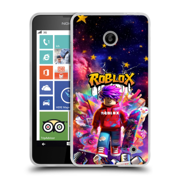 Пластиковый чехол на Nokia Lumia 630/635 с принтом Roblox Роблокс