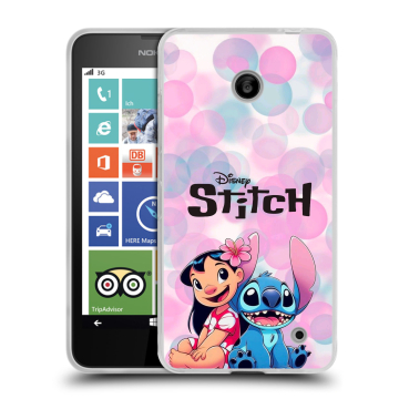 Пластиковый чехол на Nokia Lumia 630/635 с принтом Лило и Стич Пластиковый чехол на Nokia Lumia 630/635 с принтом Лило и Стич