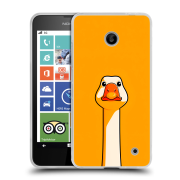 Пластиковый чехол на Nokia Lumia 630/635 с принтом Смешная утка