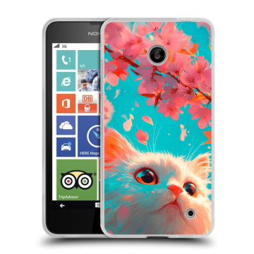 Пластиковый чехол на Nokia Lumia 630/635 с принтом Красивый кот