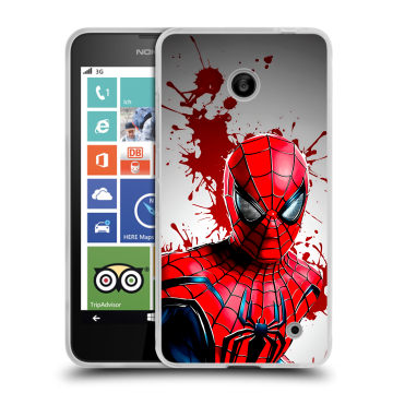 Пластиковый чехол на Nokia Lumia 630/635 с принтом Spiderman Человек паук