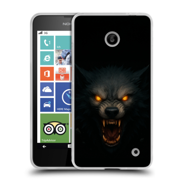 Пластиковый чехол на Nokia Lumia 630/635 с принтом Волк