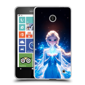 Пластиковый чехол на Nokia Lumia 630/635 с принтом Холодное сердце Frozen Пластиковый чехол на Nokia Lumia 630/635 с принтом Холодное сердце Frozen
