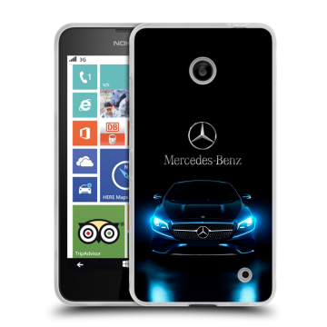 Пластиковый чехол на Nokia Lumia 630/635 с принтом Mercedes Мерседес