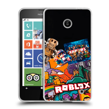 Пластиковый чехол на Nokia Lumia 630/635 с принтом Roblox Роблокс