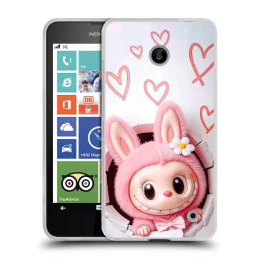 Пластиковый чехол на Nokia Lumia 630/635 с принтом Labubu Лабубу