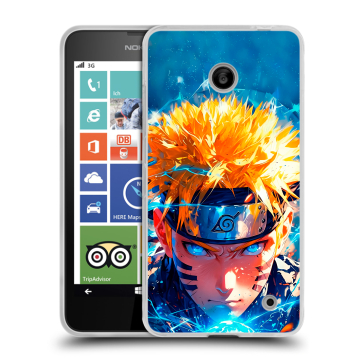 Пластиковый чехол на Nokia Lumia 630/635 с принтом Аниме Наруто Naruto
