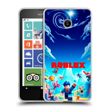 Пластиковый чехол на Nokia Lumia 630/635 с принтом Roblox Роблокс
