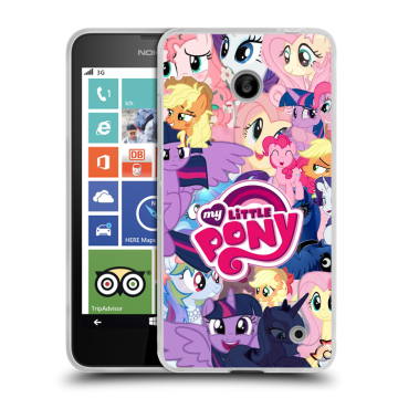 Пластиковый чехол на Nokia Lumia 630/635 с принтом My little pony Дружба чудо