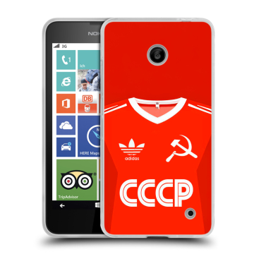 Пластиковый чехол на Nokia Lumia 630/635 с принтом Флаг Герб СССР