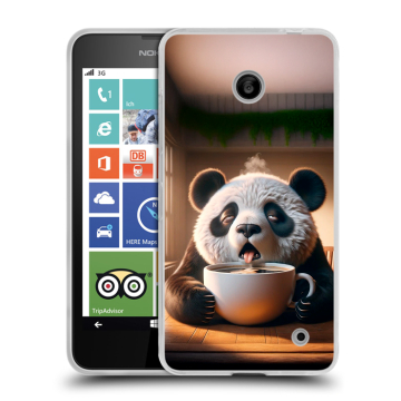 Пластиковый чехол на Nokia Lumia 630/635 с принтом смешная панда