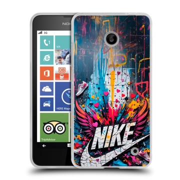 Пластиковый чехол на Nokia Lumia 630/635 с принтом Nike Найк