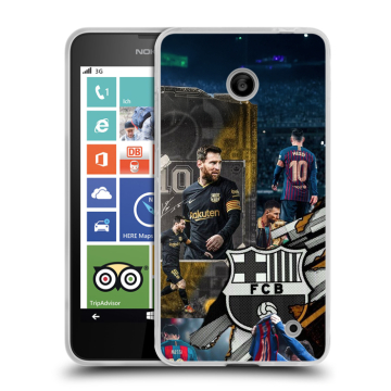 Пластиковый чехол на Nokia Lumia 630/635 с принтом Messi Barcelona