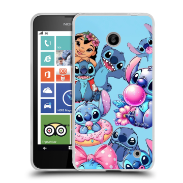 Пластиковый чехол на Nokia Lumia 630/635 с принтом Лило и Стич